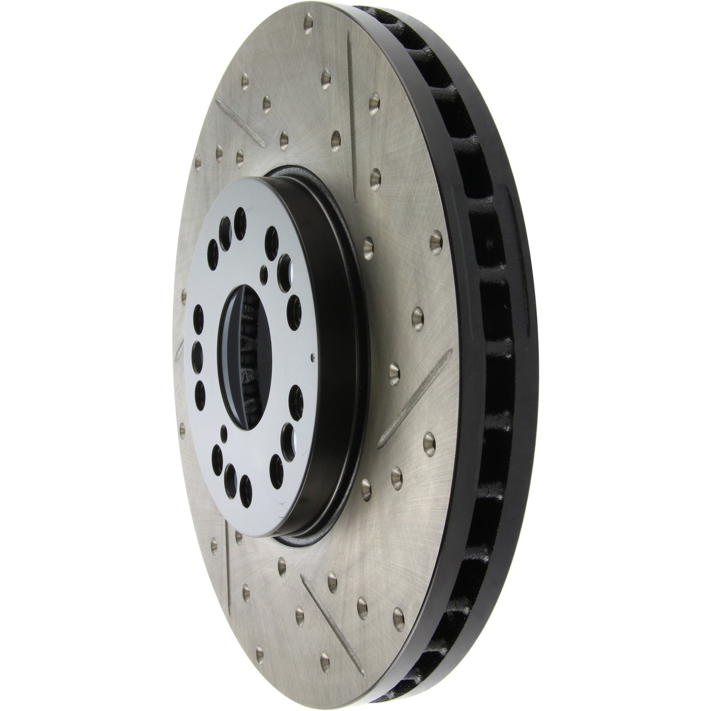 StopTech Sport Drilled/Slotted Brake Rotor; Front Left