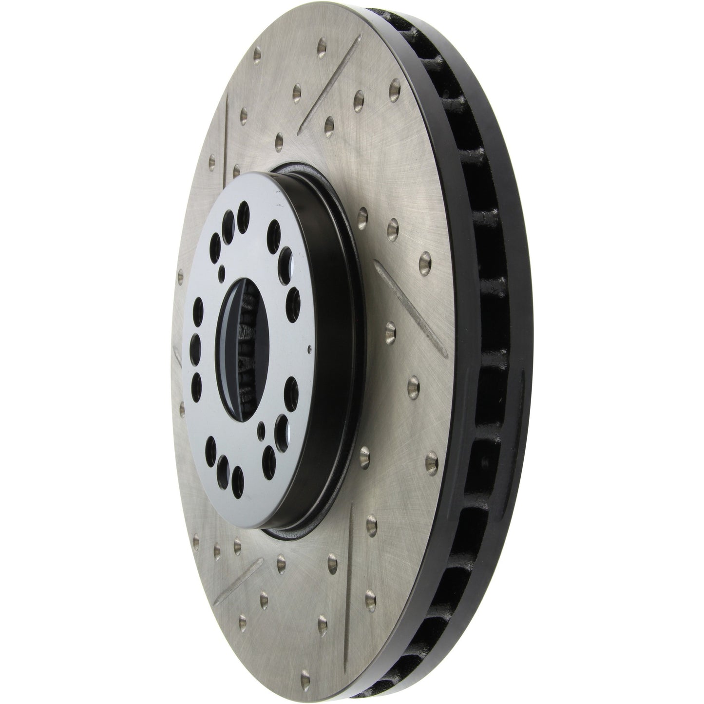StopTech Sport Drilled/Slotted Brake Rotor; Front Right