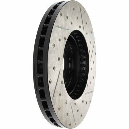 StopTech Sport Drilled/Slotted Brake Rotor; Front Right