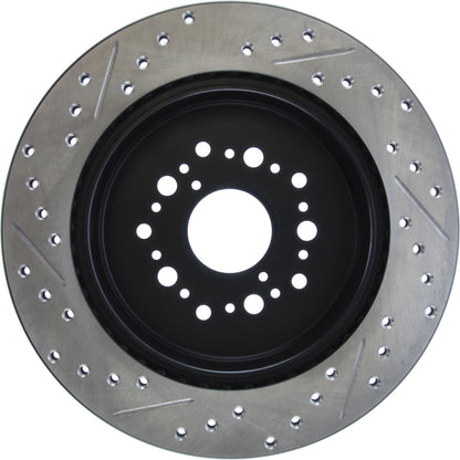 StopTech 93-97 Lexus GS300/93-00 LS400/92-00 SC400 Rear Left Sport Slotted/Drilled Cryo Rotor 127.44084CL