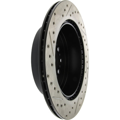 StopTech 93-97 Lexus GS300/93-00 LS400/92-00 SC400 Rear Left Sport Slotted/Drilled Cryo Rotor 127.44084CL