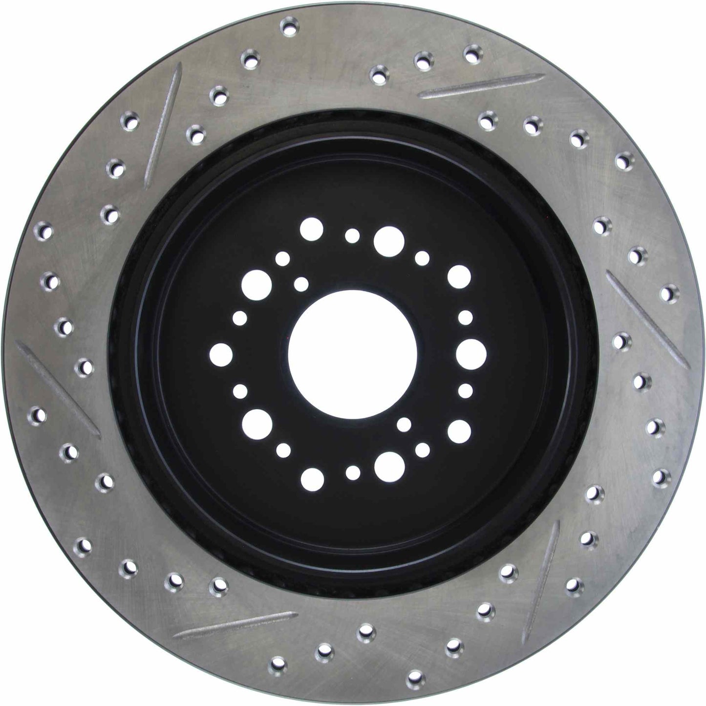 StopTech Sport Drilled/Slotted Brake Rotor; Rear Left