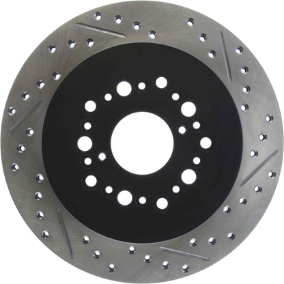 StopTech Sport Drilled/Slotted Brake Rotor; Rear Left