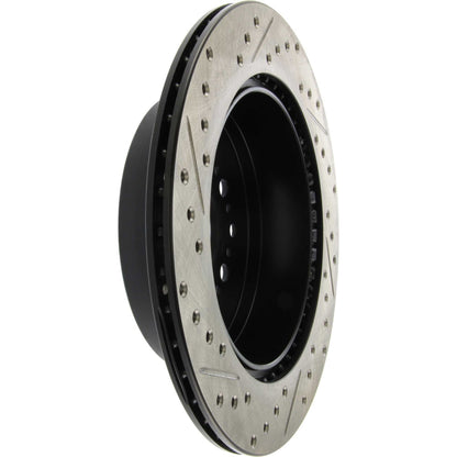 StopTech Sport Drilled/Slotted Brake Rotor; Rear Left
