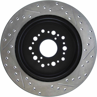 StopTech Sport Drilled/Slotted Brake Rotor; Rear Right