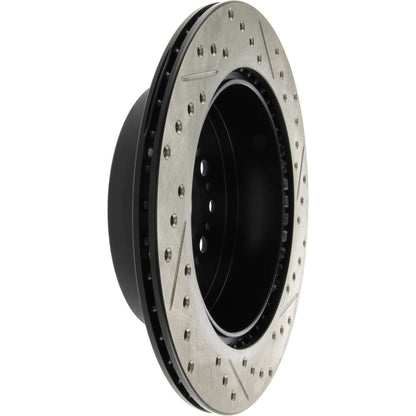 StopTech Sport Drilled/Slotted Brake Rotor; Rear Right