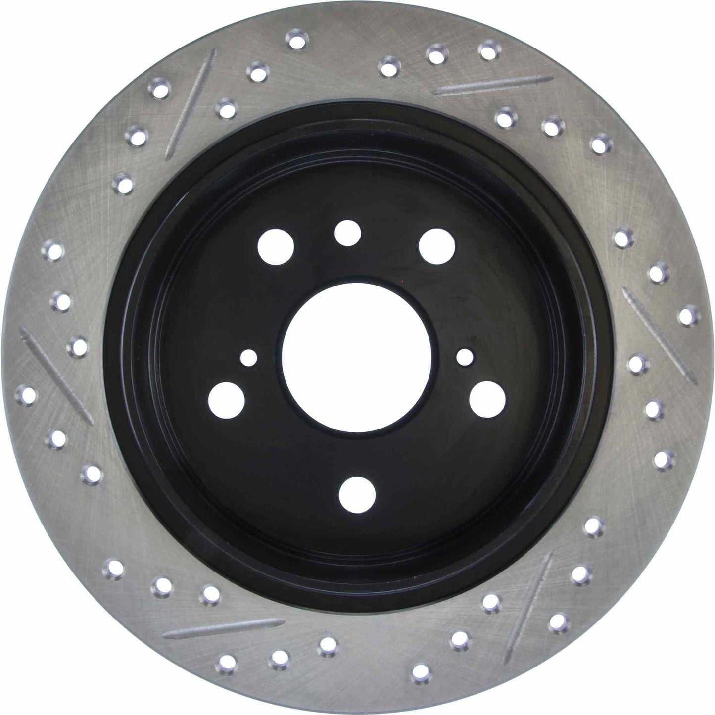StopTech Sport Drilled/Slotted Brake Rotor; Rear Left