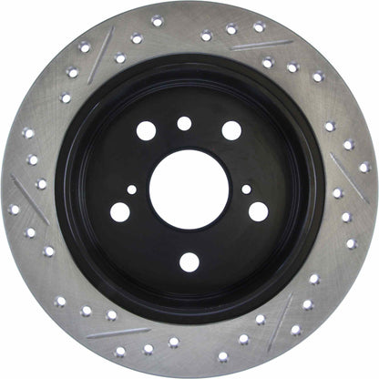 StopTech Sport Drilled/Slotted Brake Rotor; Rear Left
