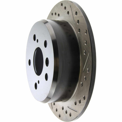 StopTech Sport Drilled/Slotted Brake Rotor; Rear Left