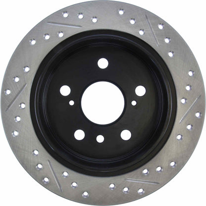 StopTech Sport Drilled/Slotted Brake Rotor; Rear Right