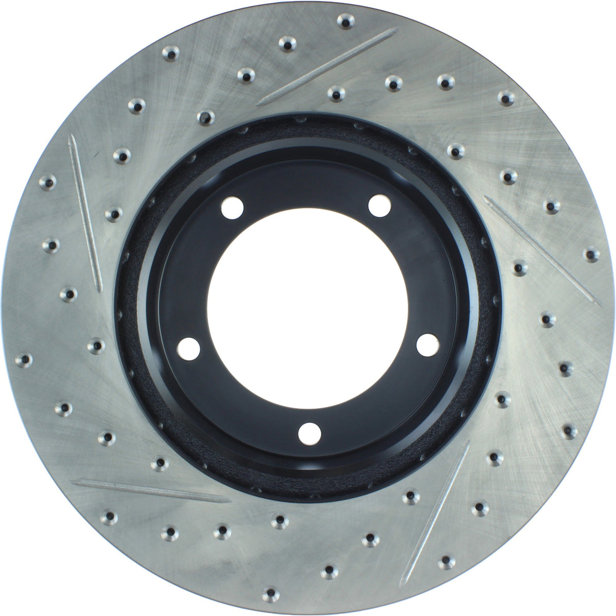 StopTech Sport Drilled/Slotted Brake Rotor; Front Left
