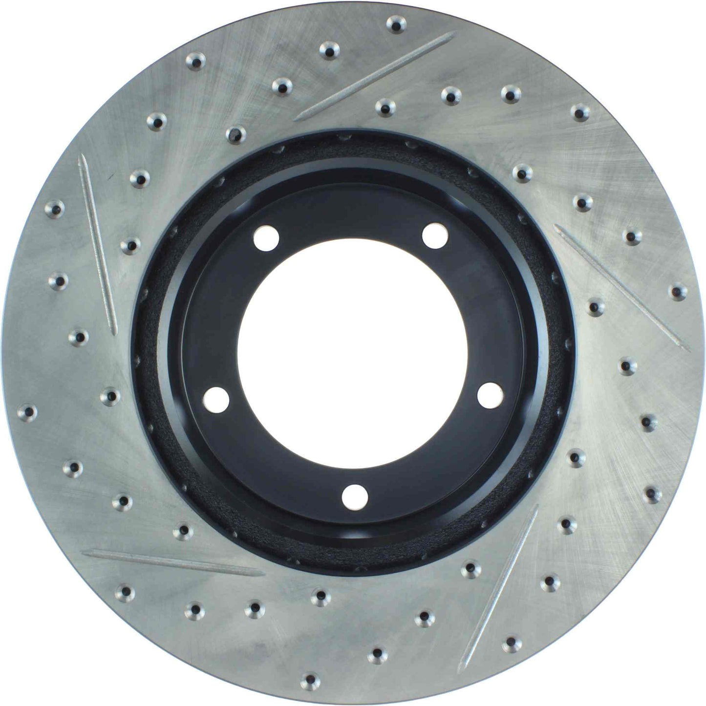 StopTech Sport Drilled/Slotted Brake Rotor; Front Left