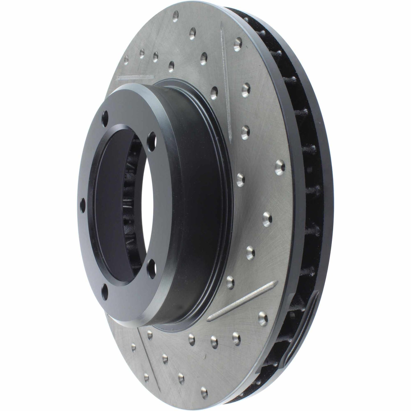 StopTech Sport Drilled/Slotted Brake Rotor; Front Left