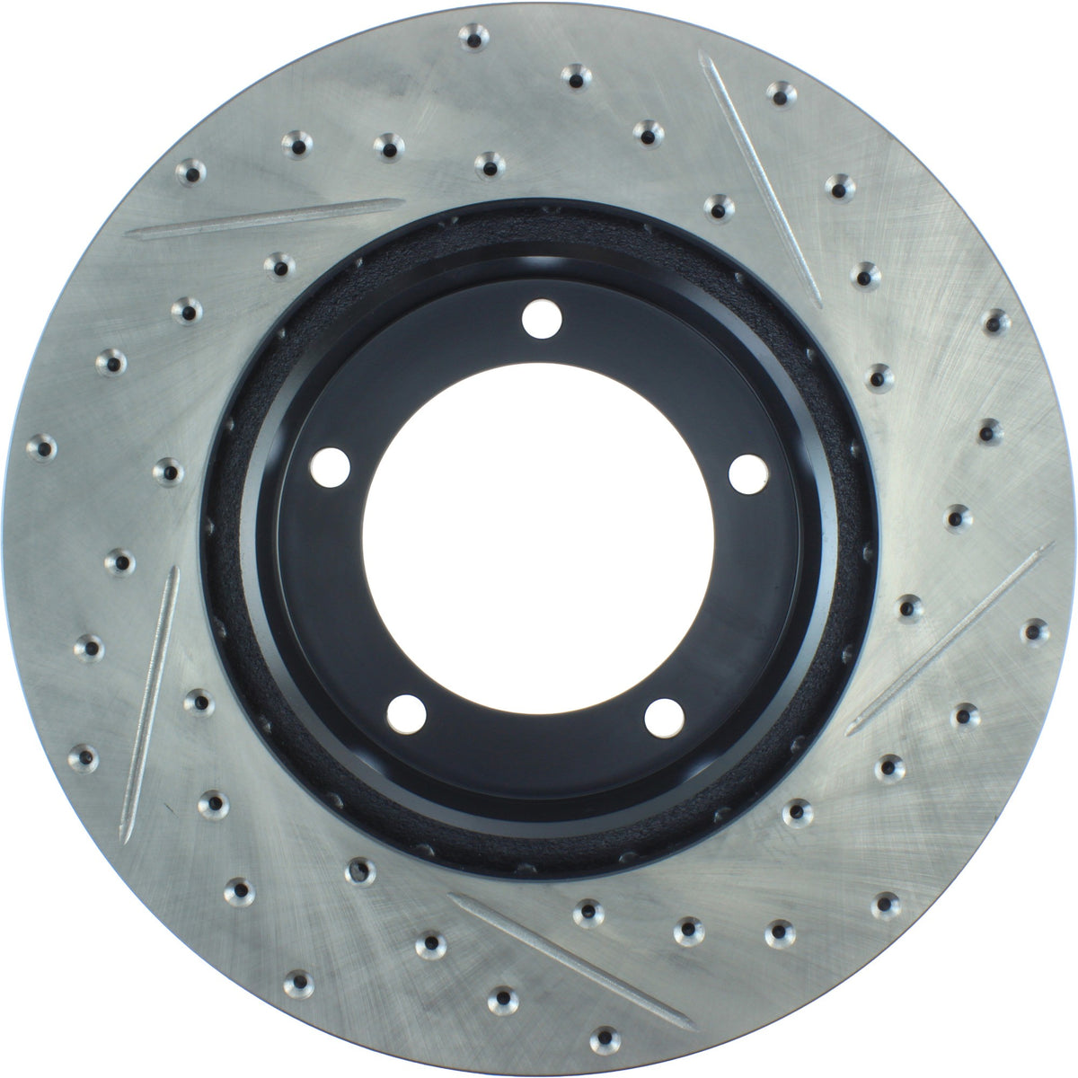 StopTech Sport Drilled/Slotted Brake Rotor; Front Right