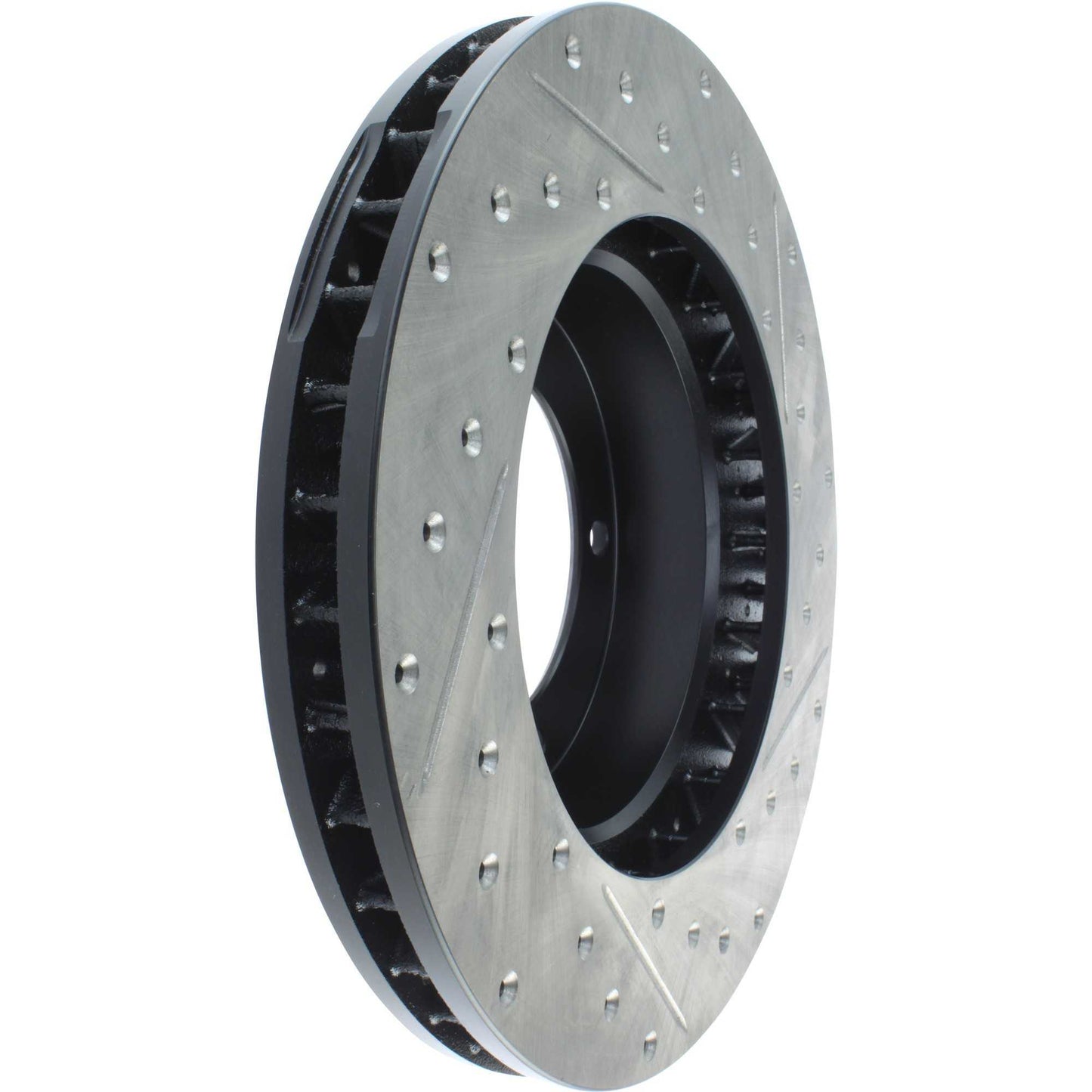 StopTech Sport Drilled/Slotted Brake Rotor; Front Right