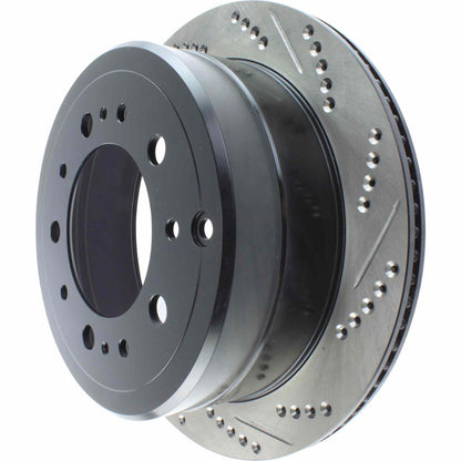 StopTech Sport Drilled/Slotted Brake Rotor; Rear Left