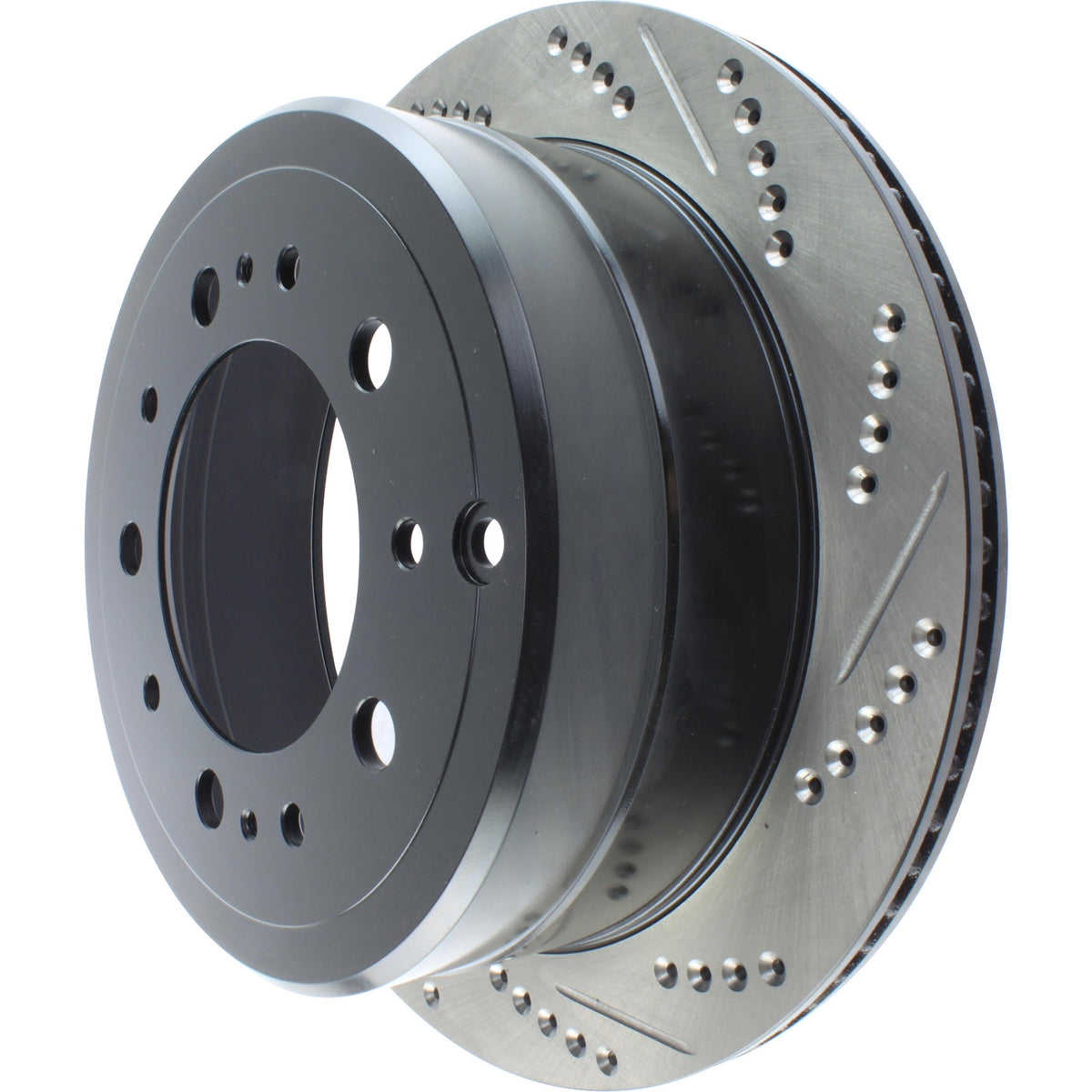 StopTech Sport Drilled/Slotted Brake Rotor; Rear Left