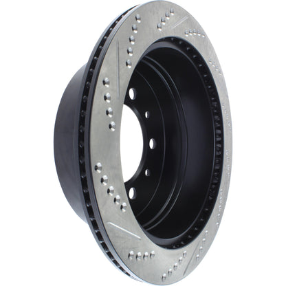 StopTech Sport Drilled/Slotted Brake Rotor; Rear Left