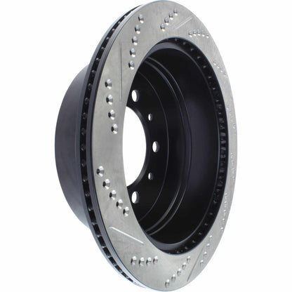 StopTech Sport Drilled/Slotted Brake Rotor; Rear Left
