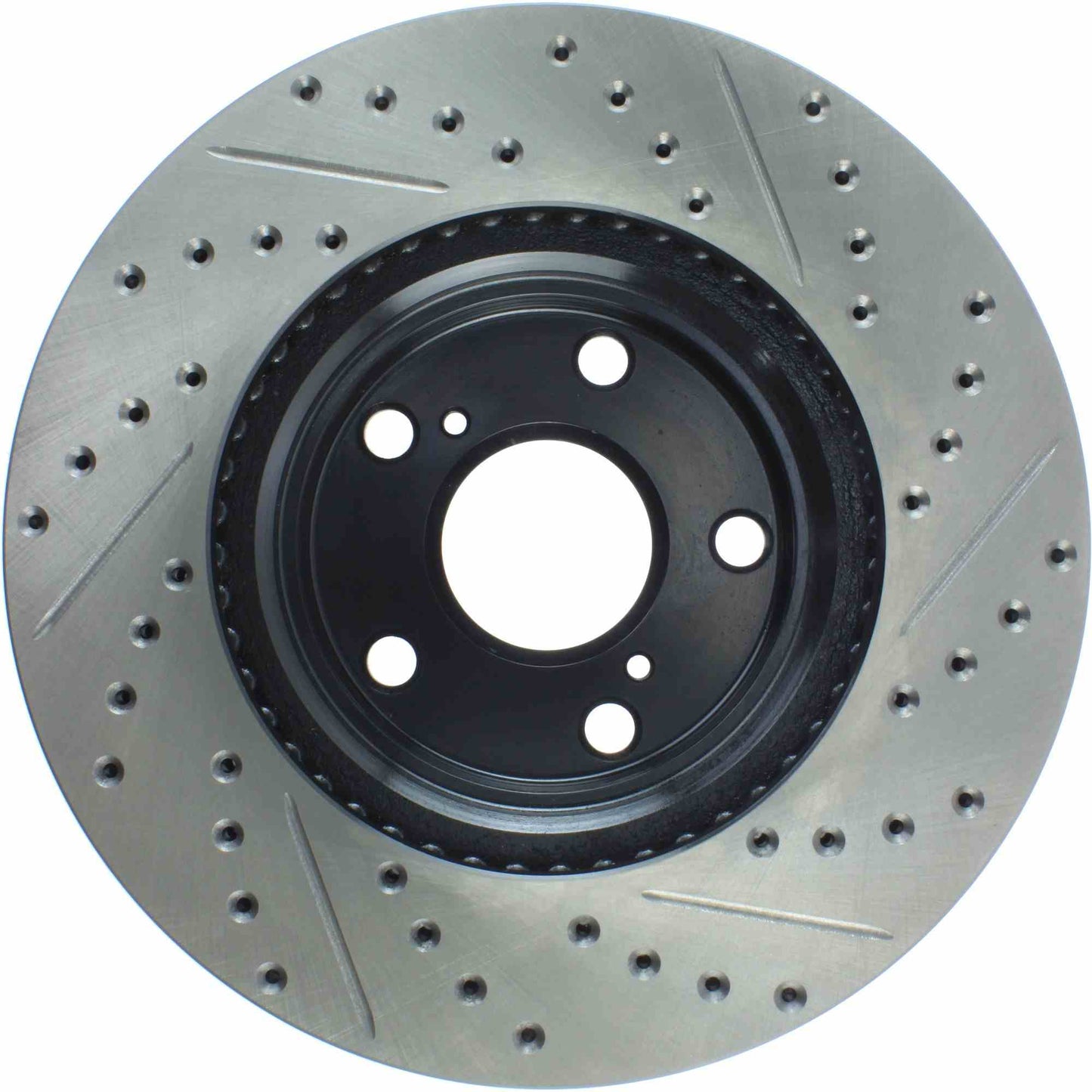 StopTech Sport Drilled/Slotted Brake Rotor; Front Right