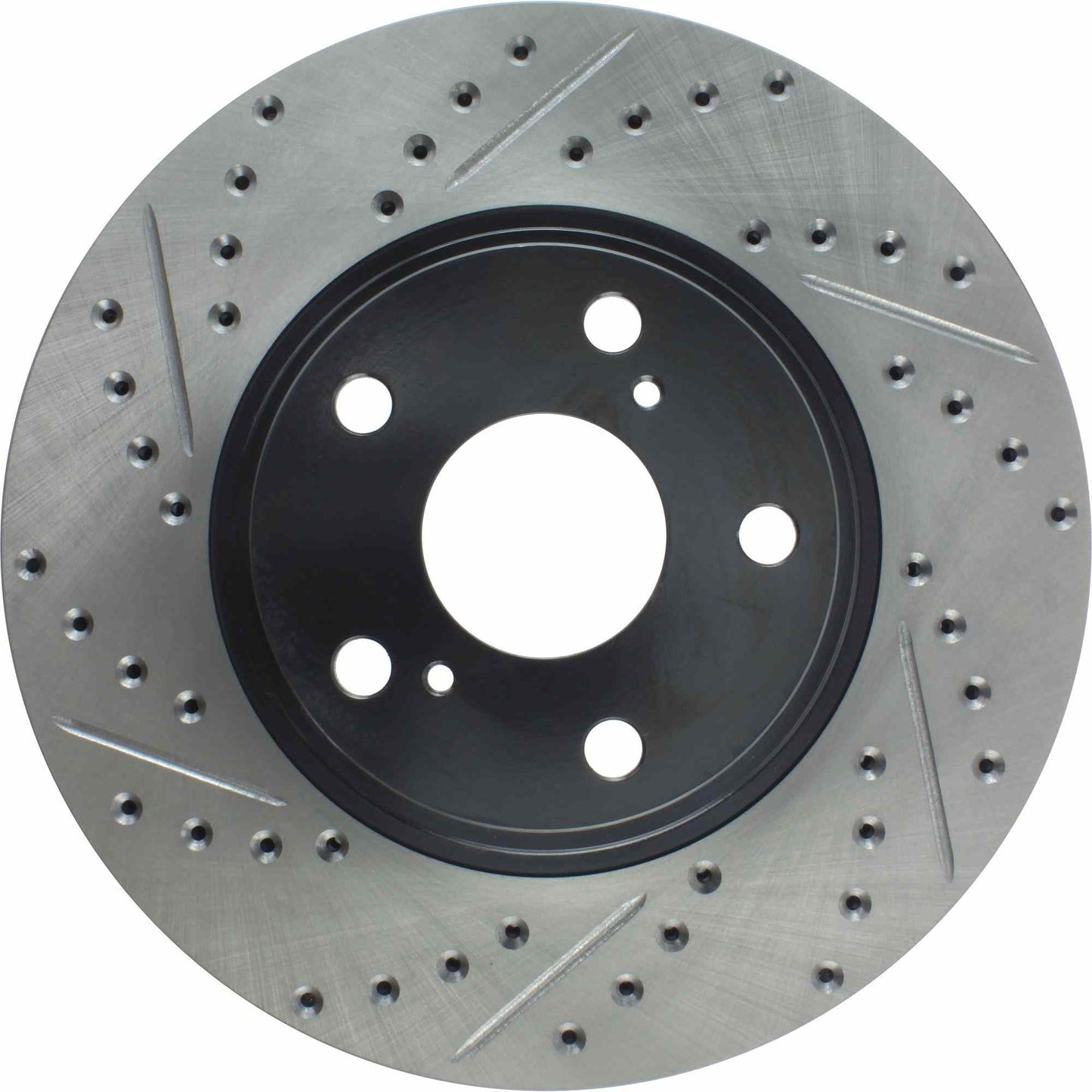 StopTech Sport Drilled/Slotted Brake Rotor; Front Right