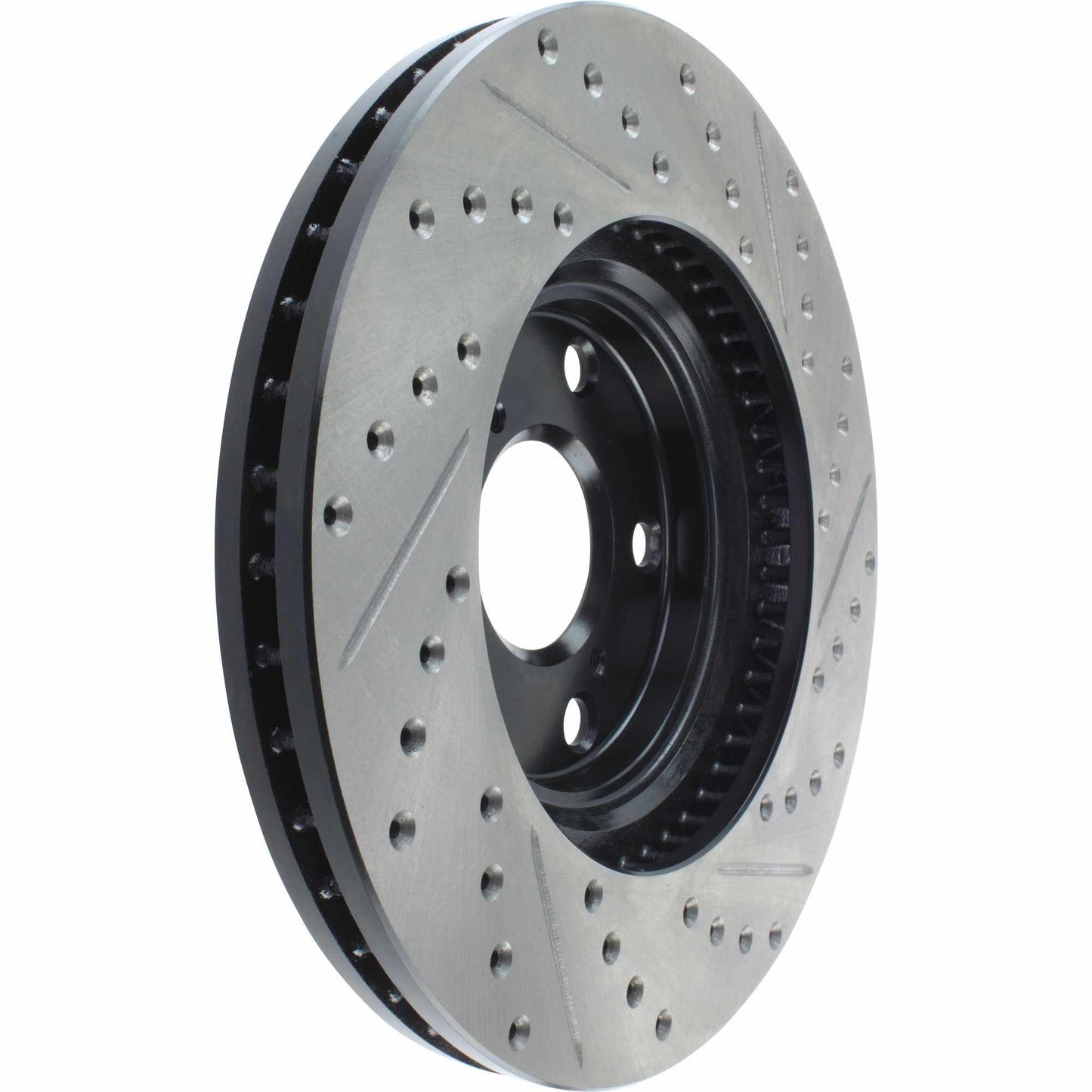 StopTech Sport Drilled/Slotted Brake Rotor; Front Right