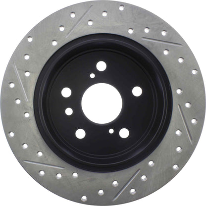 StopTech  Sport Drilled/Slotted Brake Rotor; Rear Left