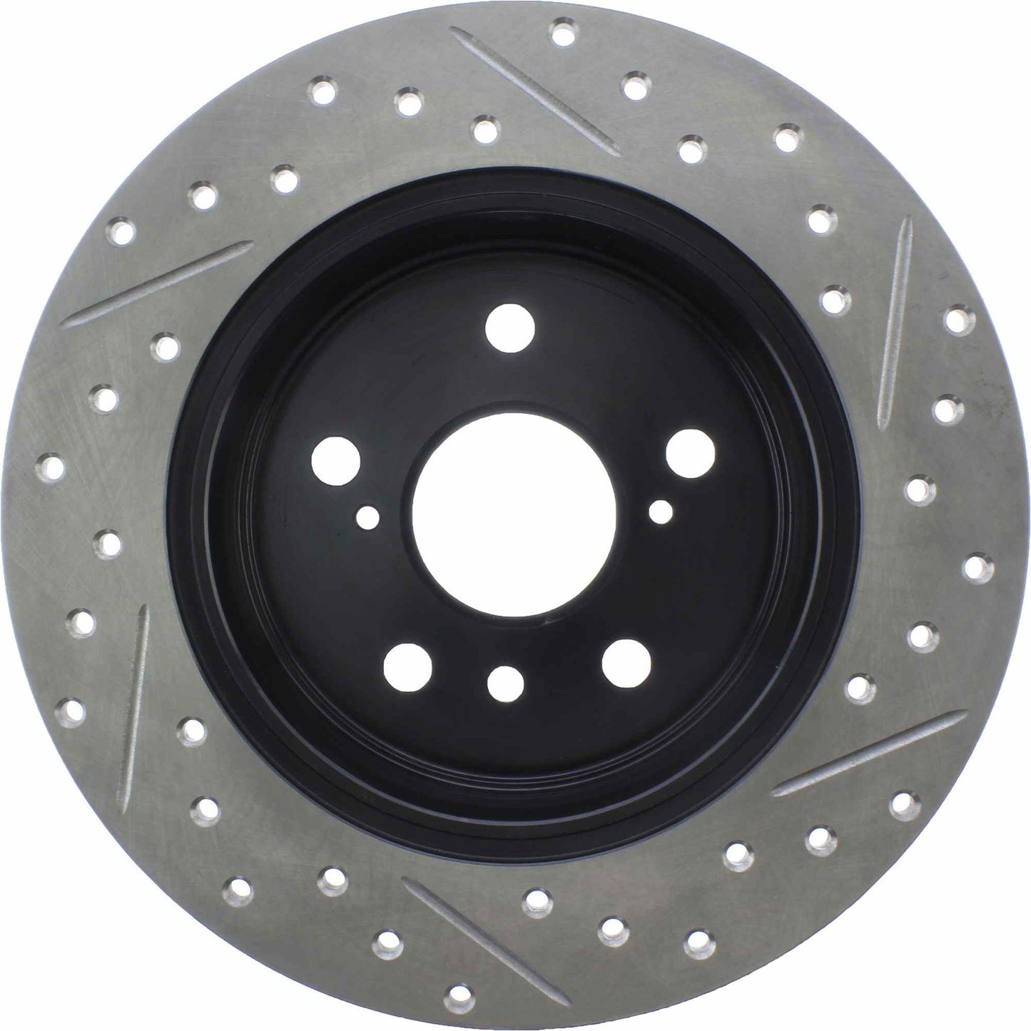 StopTech Sport Drilled/Slotted Brake Rotor; Rear Right