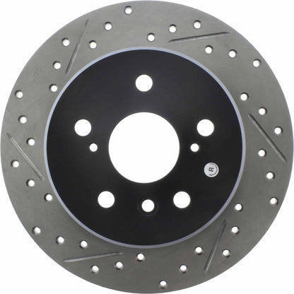 StopTech Sport Drilled/Slotted Brake Rotor; Rear Right
