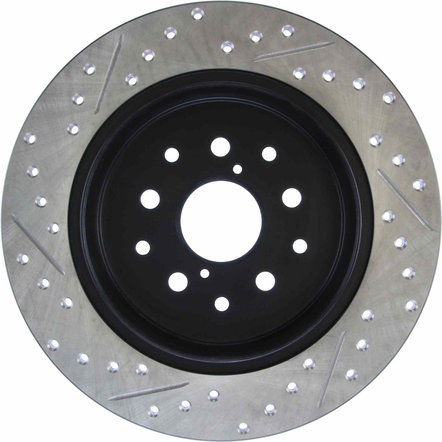 StopTech Sport Drilled/Slotted Brake Rotor; Rear Left