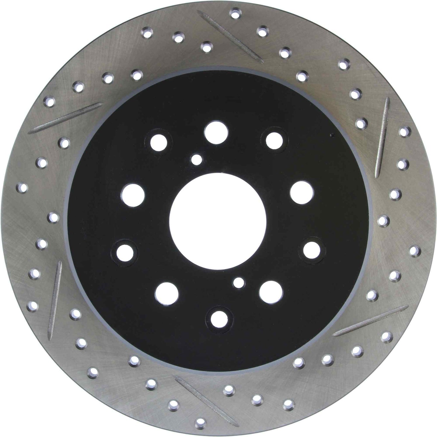StopTech Sport Drilled/Slotted Brake Rotor; Rear Left