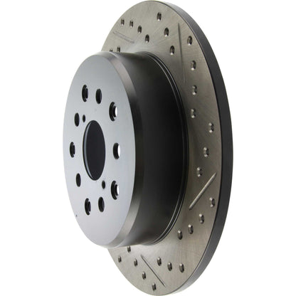 StopTech Sport Drilled/Slotted Brake Rotor; Rear Left
