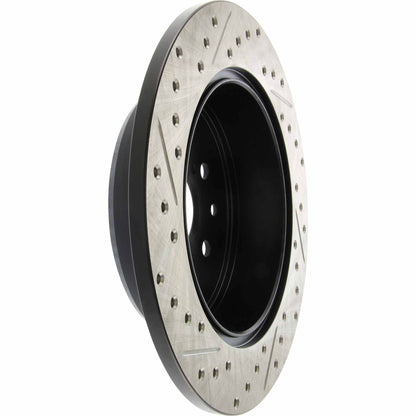 StopTech Sport Drilled/Slotted Brake Rotor; Rear Left