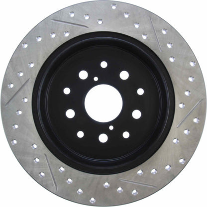 StopTech Sport Drilled/Slotted Brake Rotor; Rear Right