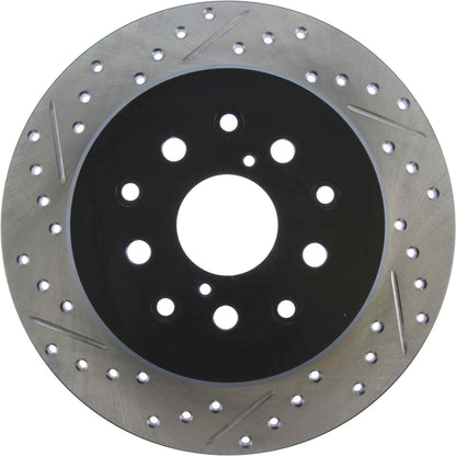 StopTech Sport Drilled/Slotted Brake Rotor; Rear Right