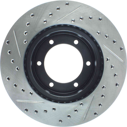 StopTech  Sport Drilled/Slotted Brake Rotor; Front Left
