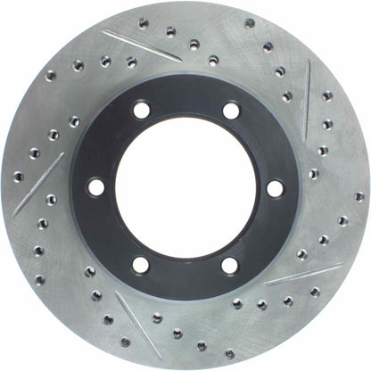 StopTech  Sport Drilled/Slotted Brake Rotor; Front Left