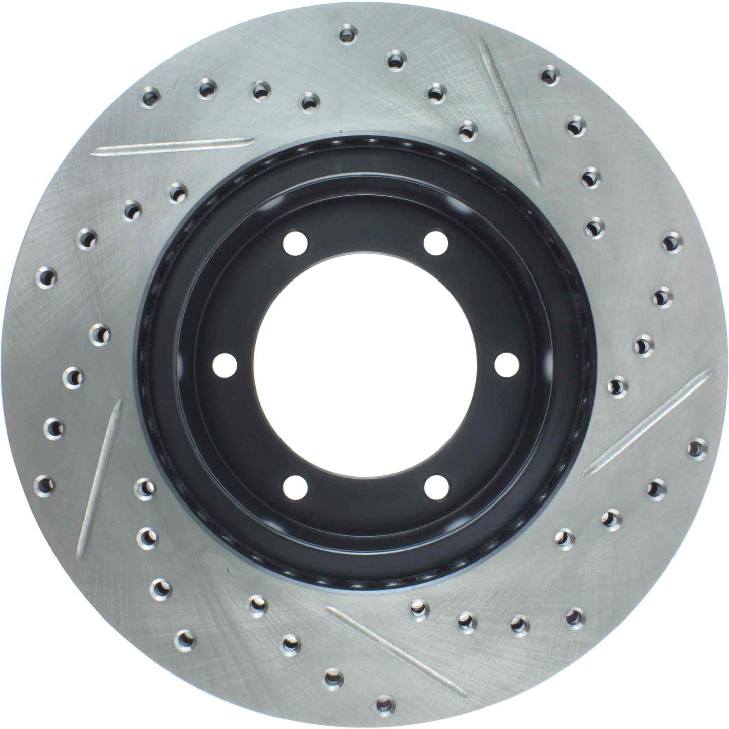 StopTech Sport Drilled/Slotted Brake Rotor; Front Right
