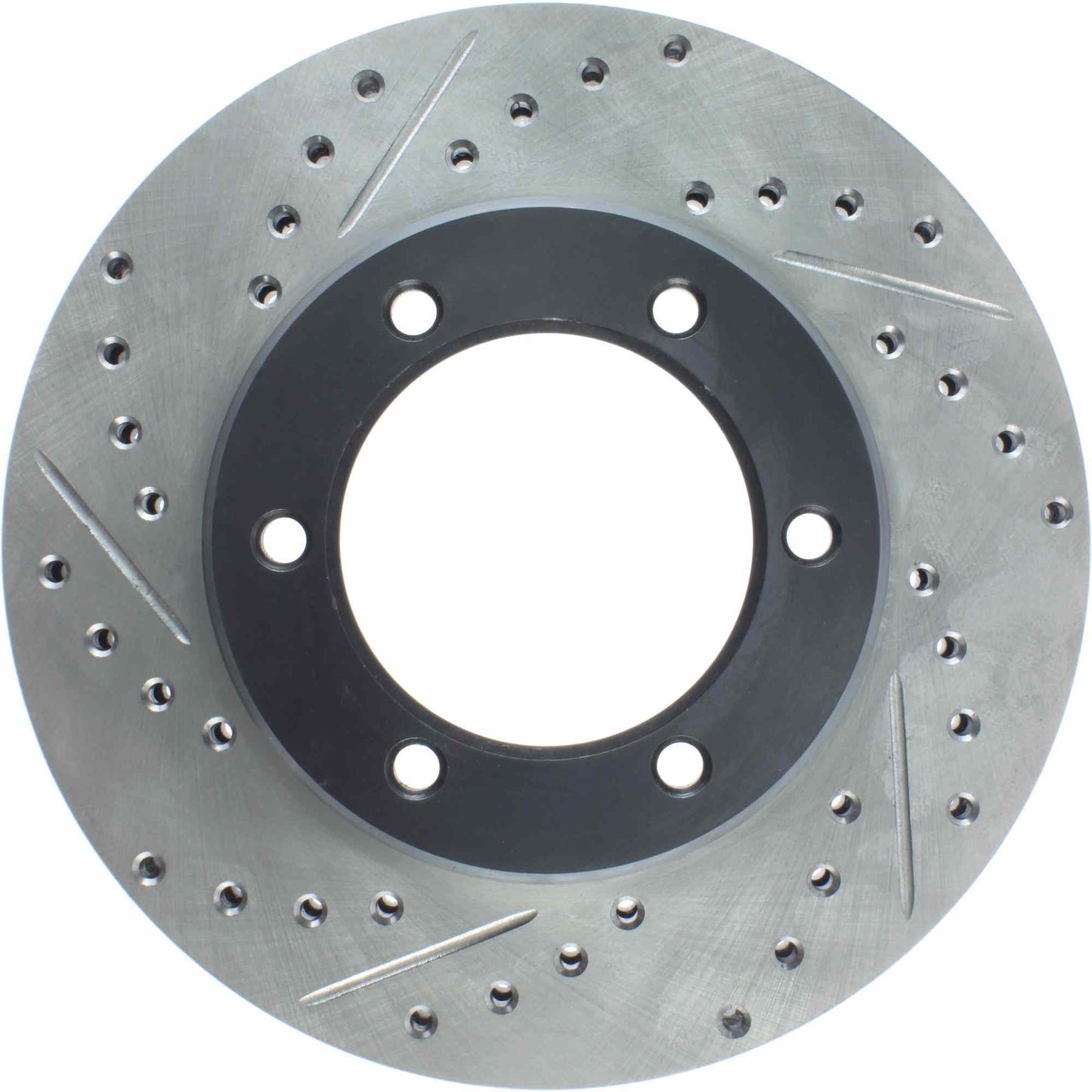 StopTech Sport Drilled/Slotted Brake Rotor; Front Right