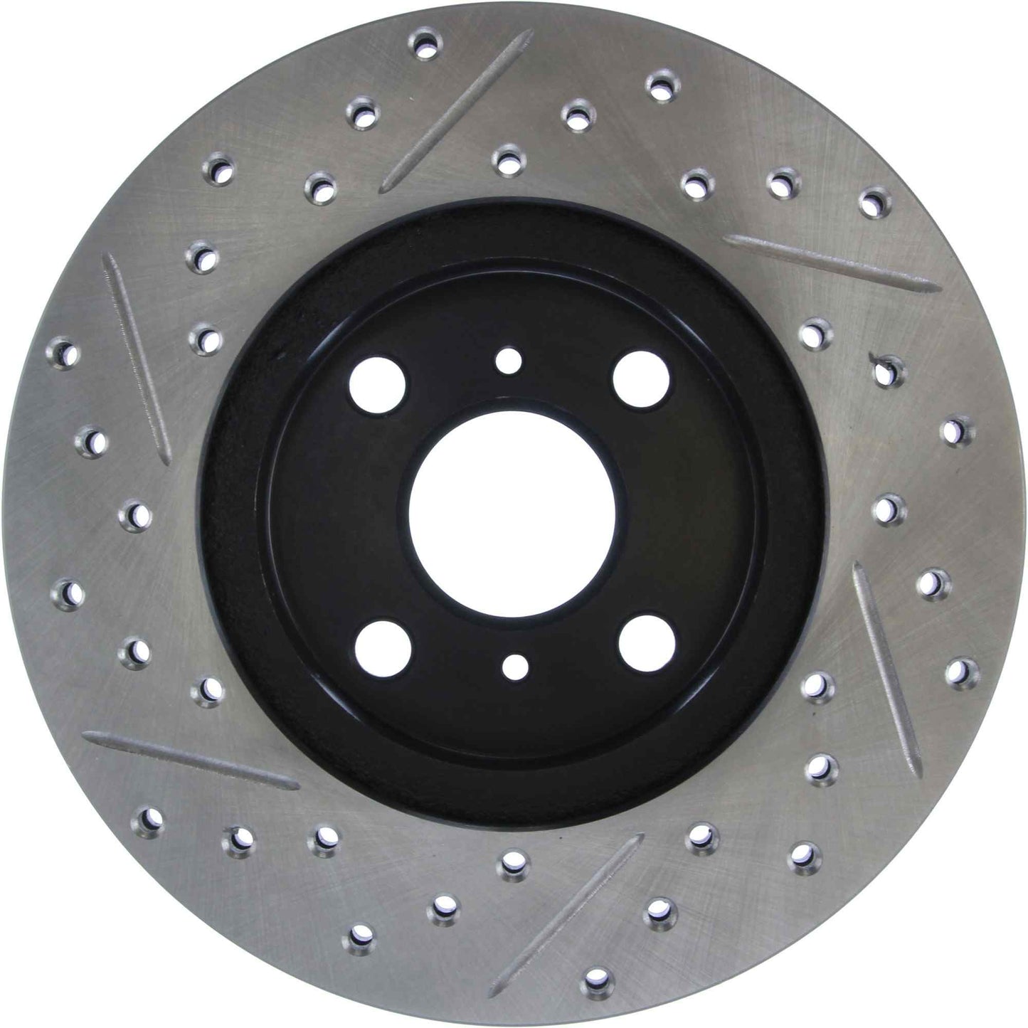 StopTech Sport Drilled/Slotted Brake Rotor; Front Left