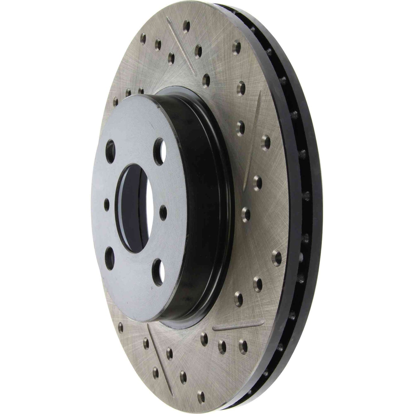 StopTech Sport Drilled/Slotted Brake Rotor; Front Left