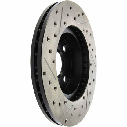 StopTech Sport Drilled/Slotted Brake Rotor; Front Left