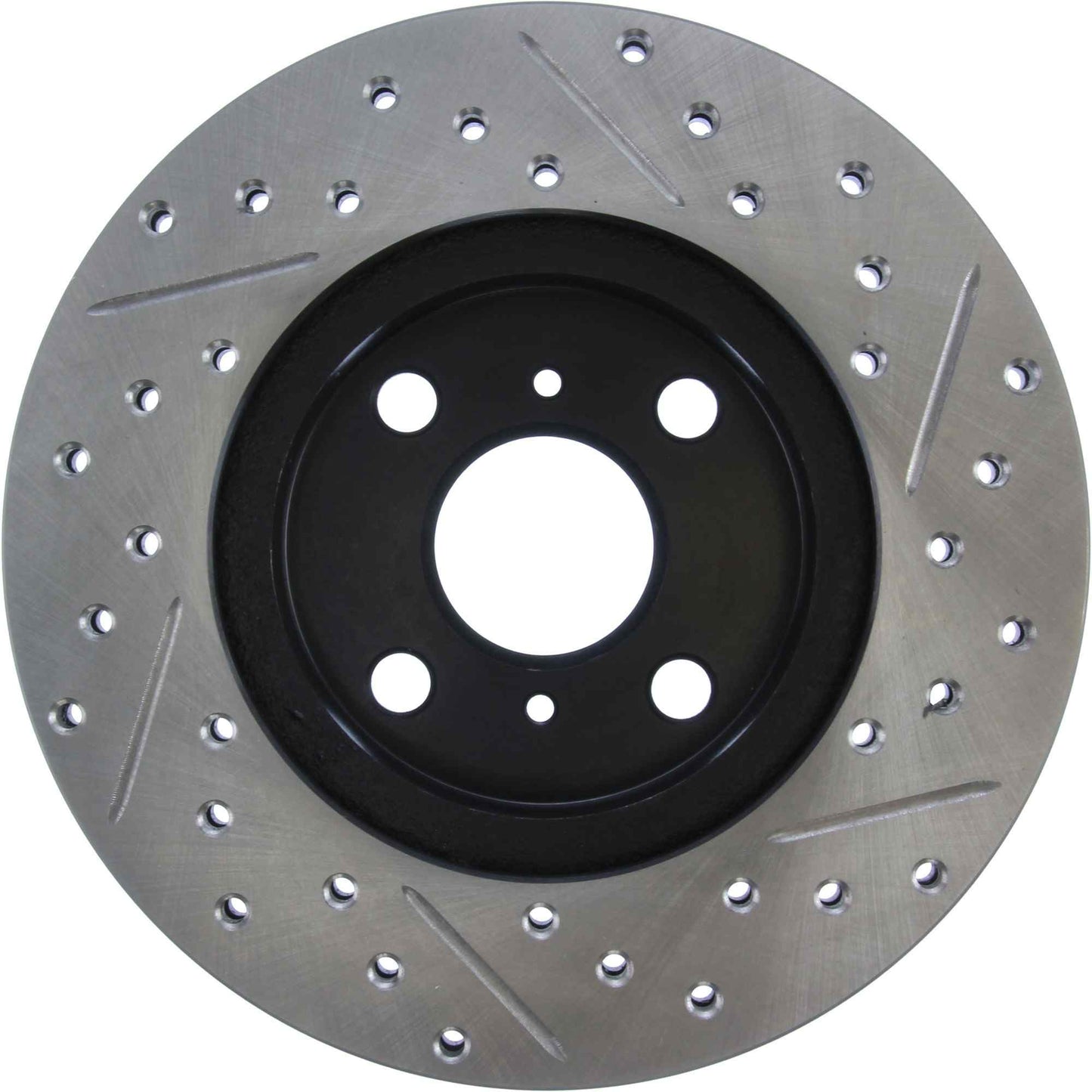 StopTech Sport Drilled/Slotted Brake Rotor; Front Right