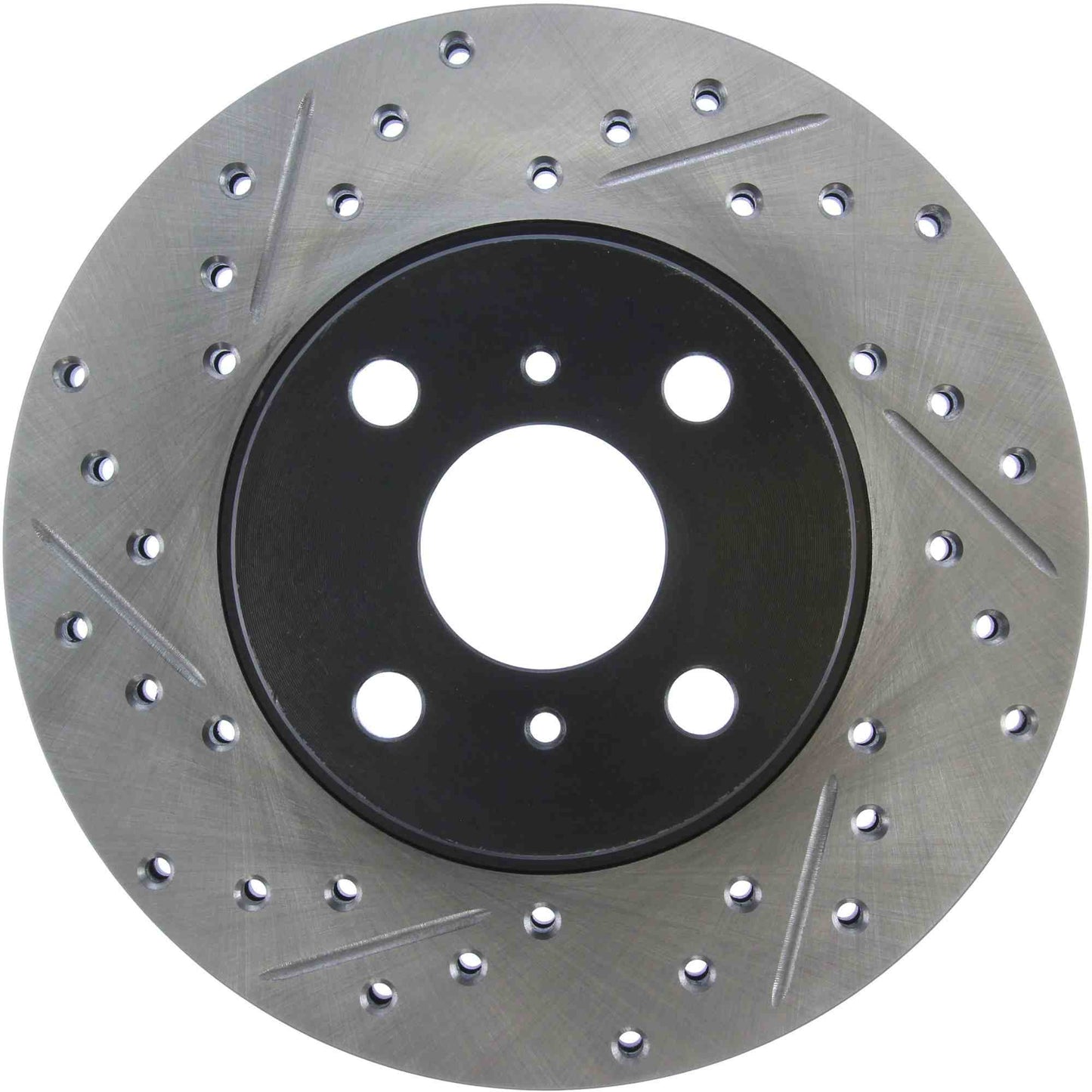 StopTech Sport Drilled/Slotted Brake Rotor; Front Right