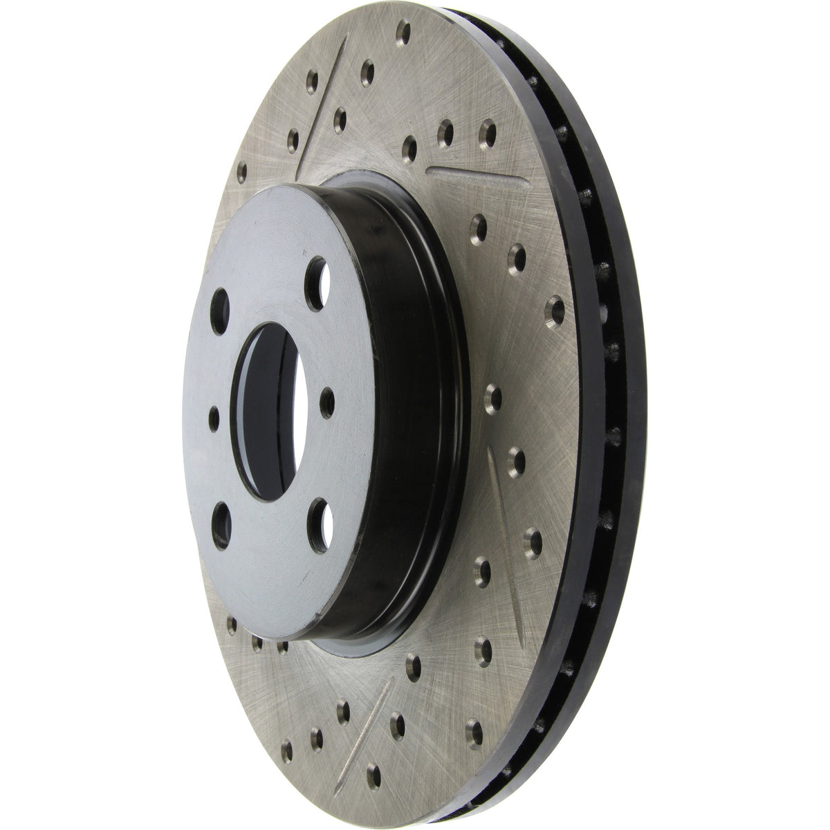 StopTech Sport Drilled/Slotted Brake Rotor; Front Right