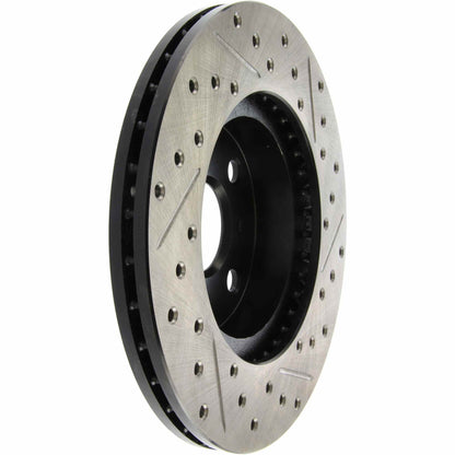 StopTech Sport Drilled/Slotted Brake Rotor; Front Right