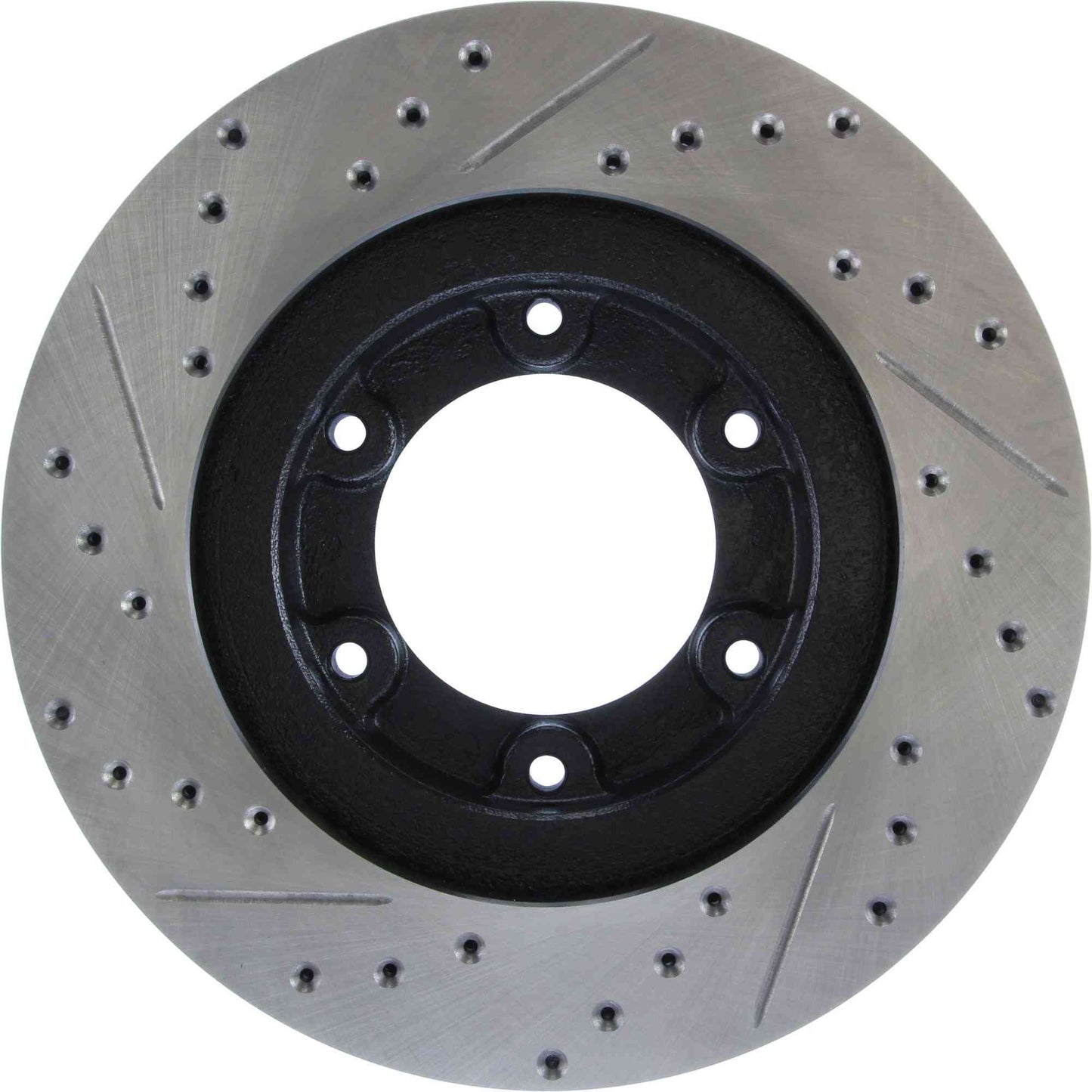 StopTech Sport Drilled/Slotted Brake Rotor; Front Left