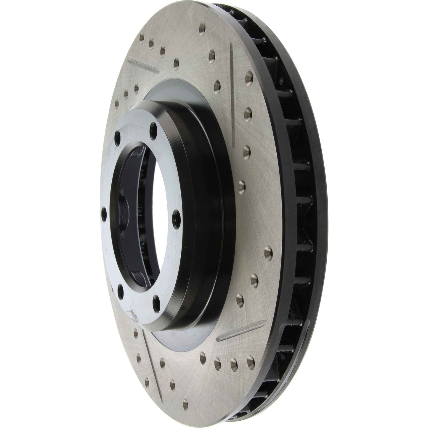 StopTech Sport Drilled/Slotted Brake Rotor; Front Left