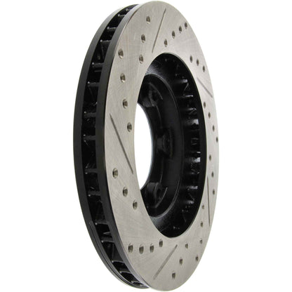 StopTech Sport Drilled/Slotted Brake Rotor; Front Left