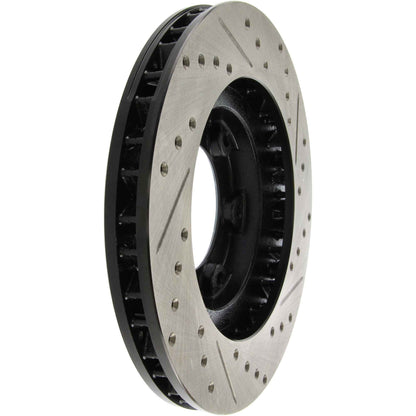 StopTech Sport Drilled/Slotted Brake Rotor; Front Right